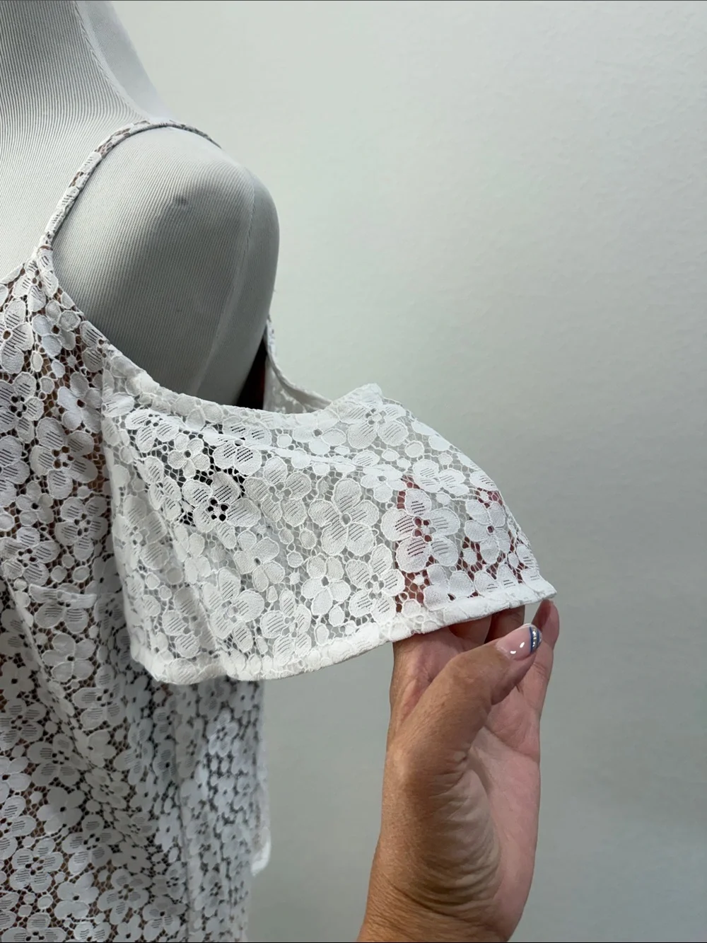 Michael Kors White Lace Women's Top